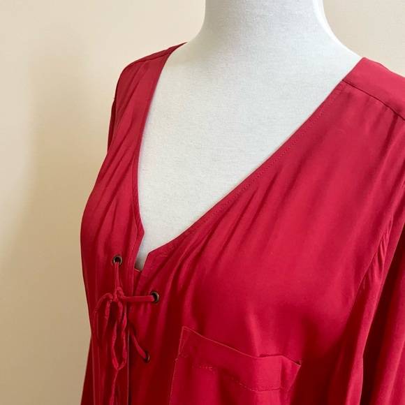 Love & Legend Red Tunic Dress~Size 14 - Picture 6 of 11
